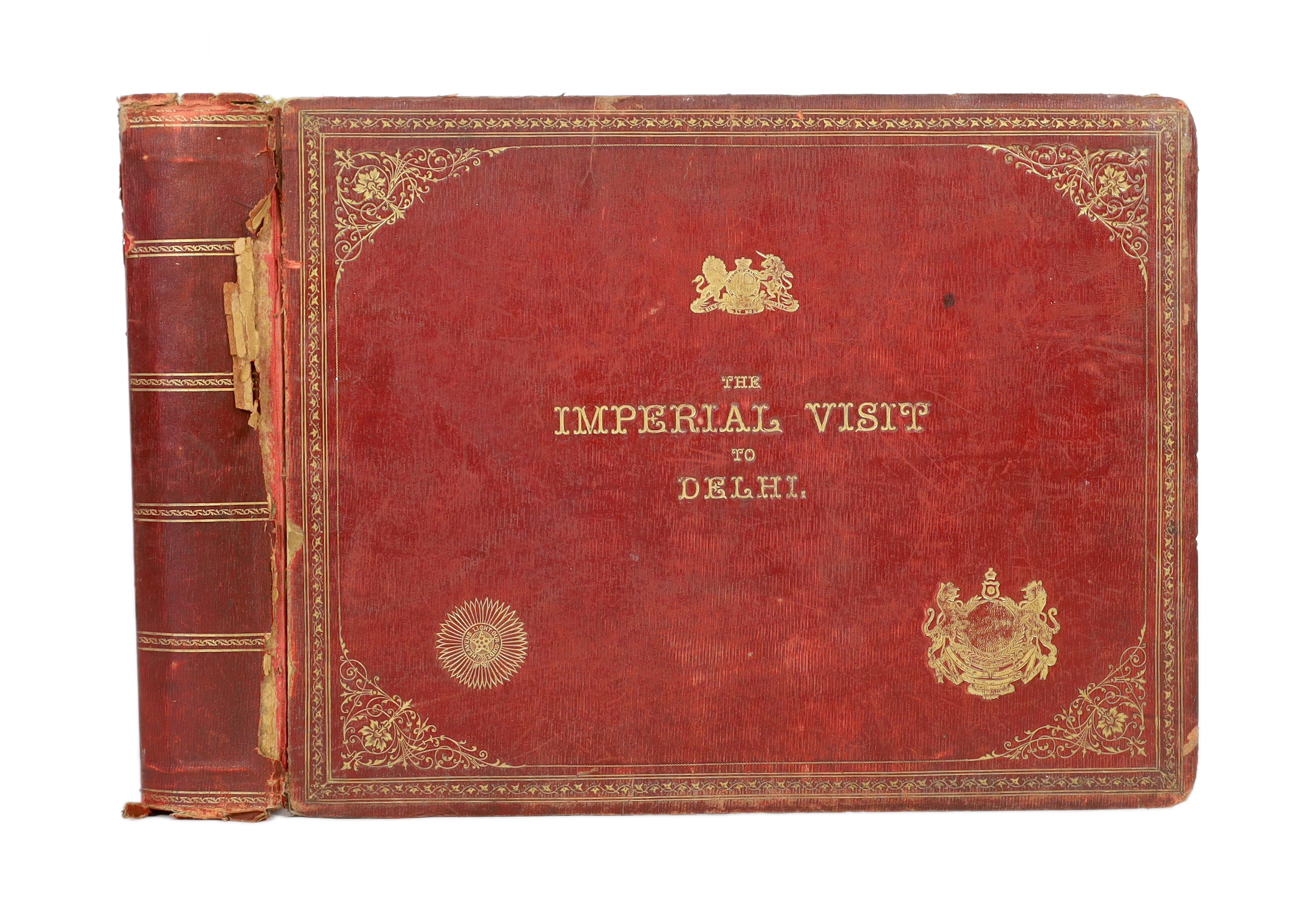 Indian / Royal Interest: VERNON & CO. Souvenir, The Imperial Visit to Delhi. Calcutta: Bombay, Vernon & Co, [1912].